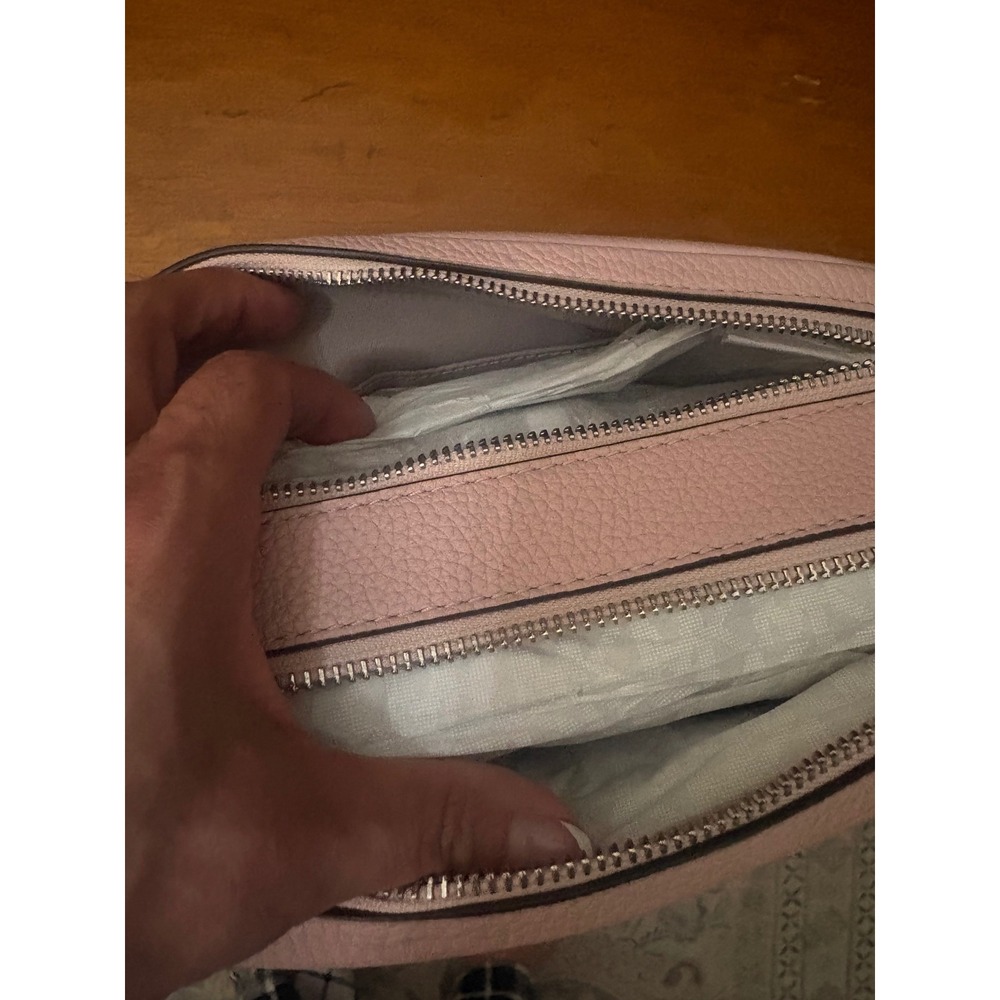 Michael Kors Bryant Camera Bag Womens Crossbody NS Smokey Rose Leather New Chain - Picture 6 of 7